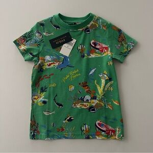 Polo Ralph Lauren Boys 5 Green Ocean Graphic Tee Bear NWT